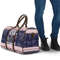 Jesus Has Your Back Jiu Jitsu Christmas Travel Bag Funny Xmas Holiday Patterns - Wonder Print Shop