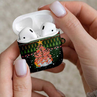 Flamingo Christmas Tree Christmas AirPods Case Funny Xmas Holiday Patterns - Wonder Print Shop