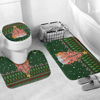 Flamingo Christmas Tree Christmas Bathroom Set Funny Xmas Holiday Patterns - Wonder Print Shop