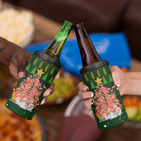 Flamingo Christmas Tree Christmas 4 in 1 Can Cooler Tumbler Funny Xmas Holiday Patterns - Wonder Print Shop