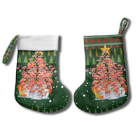 Flamingo Christmas Tree Christmas Stocking Funny Xmas Holiday Patterns - Wonder Print Shop