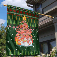 Flamingo Christmas Tree Christmas Garden Flag Funny Xmas Holiday Patterns - Wonder Print Shop