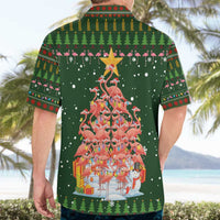 Flamingo Christmas Tree Christmas Hawaiian Shirt Funny Xmas Holiday Patterns - Wonder Print Shop