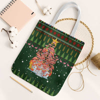 Flamingo Christmas Tree Christmas Tote Bag Funny Xmas Holiday Patterns - Wonder Print Shop