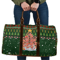 Flamingo Christmas Tree Christmas Travel Bag Funny Xmas Holiday Patterns - Wonder Print Shop