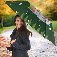 Flamingo Christmas Tree Christmas Umbrella Funny Xmas Holiday Patterns - Wonder Print Shop