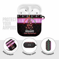 Flamingo Make Me Happy Christmas AirPods Case Funny Xmas Holiday Patterns - Wonder Print Shop