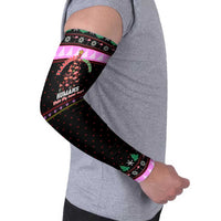Flamingo Make Me Happy Christmas Arm Sleeves Funny Xmas Holiday Patterns - Wonder Print Shop