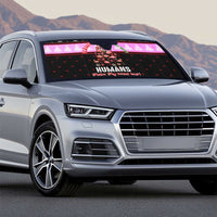 Flamingo Make Me Happy Christmas Auto Sun Shade Funny Xmas Holiday Patterns - Wonder Print Shop