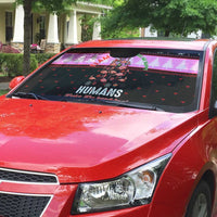 Flamingo Make Me Happy Christmas Auto Sun Shade Funny Xmas Holiday Patterns - Wonder Print Shop