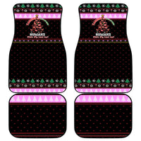 Flamingo Make Me Happy Christmas Car Mats Funny Xmas Holiday Patterns - Wonder Print Shop