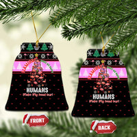 Flamingo Make Me Happy Christmas Ceramic Ornament Funny Xmas Holiday Patterns - Wonder Print Shop