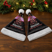 Flamingo Make Me Happy Christmas Santa Hat Funny Xmas Holiday Patterns - Wonder Print Shop