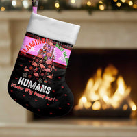 Flamingo Make Me Happy Christmas Stocking Funny Xmas Holiday Patterns - Wonder Print Shop