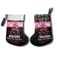 Flamingo Make Me Happy Christmas Stocking Funny Xmas Holiday Patterns - Wonder Print Shop