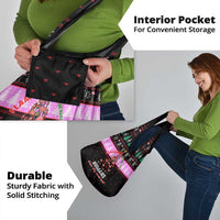 Flamingo Make Me Happy Christmas Grocery Bag Funny Xmas Holiday Patterns - Wonder Print Shop