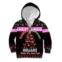 Flamingo Make Me Happy Christmas Kid Hoodie Funny Xmas Holiday Patterns - Wonder Print Shop