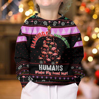 Flamingo Make Me Happy Christmas Kid Ugly Christmas Sweater Funny Xmas Holiday Patterns - Wonder Print Shop