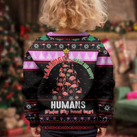 Flamingo Make Me Happy Christmas Kid Ugly Christmas Sweater Funny Xmas Holiday Patterns - Wonder Print Shop