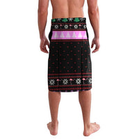 Flamingo Make Me Happy Christmas Lavalava Funny Xmas Holiday Patterns - Wonder Print Shop