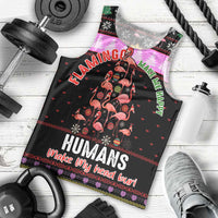 Flamingo Make Me Happy Christmas Men Tank Top Funny Xmas Holiday Patterns - Wonder Print Shop