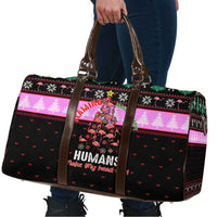 Flamingo Make Me Happy Christmas Travel Bag Funny Xmas Holiday Patterns - Wonder Print Shop