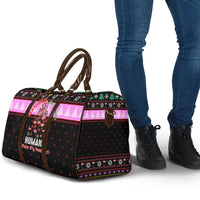 Flamingo Make Me Happy Christmas Travel Bag Funny Xmas Holiday Patterns - Wonder Print Shop