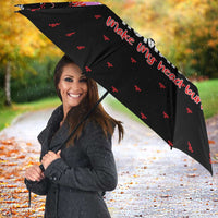 Flamingo Make Me Happy Christmas Umbrella Funny Xmas Holiday Patterns - Wonder Print Shop