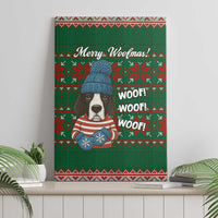 Great Dane Woofmas Christmas Canvas Wall Art Funny Xmas Holiday Patterns - Wonder Print Shop