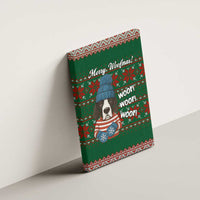 Great Dane Woofmas Christmas Canvas Wall Art Funny Xmas Holiday Patterns - Wonder Print Shop