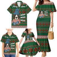 Great Dane Woofmas Christmas Family Matching Mermaid Dress and Hawaiian Shirt Funny Xmas Holiday Patterns - Wonder Print Shop