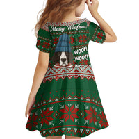 Great Dane Woofmas Christmas Family Matching Off Shoulder Short Dress and Hawaiian Shirt Funny Xmas Holiday Patterns - Wonder Print Shop