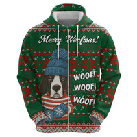 Great Dane Woofmas Christmas Hoodie Funny Xmas Holiday Patterns - Wonder Print Shop