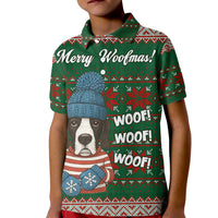 Great Dane Woofmas Christmas Kid Polo Shirt Funny Xmas Holiday Patterns - Wonder Print Shop