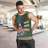 Great Dane Woofmas Christmas Men Tank Top Funny Xmas Holiday Patterns - Wonder Print Shop