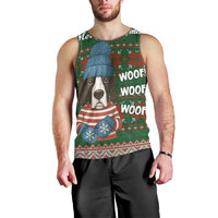 Great Dane Woofmas Christmas Men Tank Top Funny Xmas Holiday Patterns - Wonder Print Shop