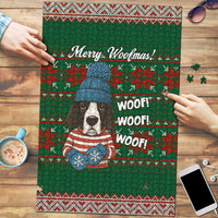 Great Dane Woofmas Christmas Puzzle Funny Xmas Holiday Patterns - Wonder Print Shop