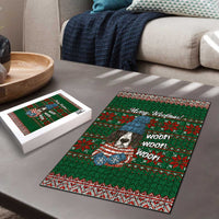 Great Dane Woofmas Christmas Puzzle Funny Xmas Holiday Patterns - Wonder Print Shop