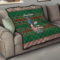 Great Dane Woofmas Christmas Quilt Funny Xmas Holiday Patterns - Wonder Print Shop
