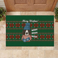 Great Dane Woofmas Christmas Rubber Doormat Funny Xmas Holiday Patterns - Wonder Print Shop