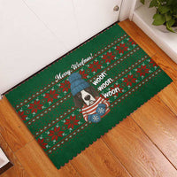 Great Dane Woofmas Christmas Rubber Doormat Funny Xmas Holiday Patterns - Wonder Print Shop