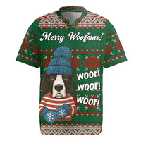 Great Dane Woofmas Christmas Rugby Jersey Funny Xmas Holiday Patterns - Wonder Print Shop