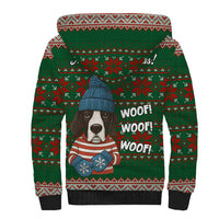 Great Dane Woofmas Christmas Sherpa Hoodie Funny Xmas Holiday Patterns - Wonder Print Shop