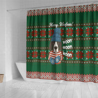 Great Dane Woofmas Christmas Shower Curtain Funny Xmas Holiday Patterns - Wonder Print Shop
