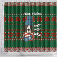 Great Dane Woofmas Christmas Shower Curtain Funny Xmas Holiday Patterns - Wonder Print Shop
