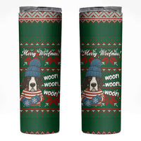Great Dane Woofmas Christmas Skinny Tumbler Funny Xmas Holiday Patterns - Wonder Print Shop