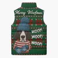 Great Dane Woofmas Christmas Sleeveless Puffer Jacket Funny Xmas Holiday Patterns - Wonder Print Shop