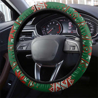 Great Dane Woofmas Christmas Steering Wheel Cover Funny Xmas Holiday Patterns - Wonder Print Shop