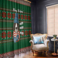 Great Dane Woofmas Christmas Window Curtain Funny Xmas Holiday Patterns - Wonder Print Shop