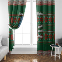 Great Dane Woofmas Christmas Window Curtain Funny Xmas Holiday Patterns - Wonder Print Shop